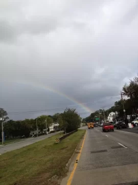 [Hearth.com] I was working on my holz hausen today and looked up and there were a few rainbows...awesome pic