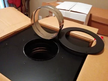 [Hearth.com] Jimmy the stove pipe chimney adaptor to get it to fit into the support box?