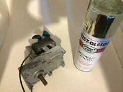 Pellet Stove Auger Motor and Component Rustoleum Metalic Chrome Spray Paint?