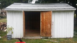 Converted wood shed progress