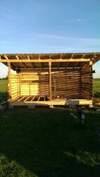 New woodshed started today