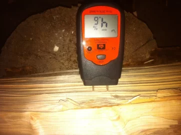 [Hearth.com] Got MM today. Good readings on my 1yr hickory splits!