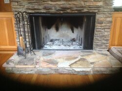 Prefab fireplace
