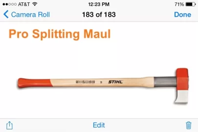 Anyone use a Stihl Pro Splitting Maul?