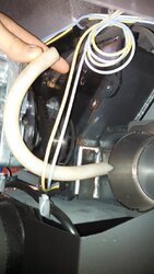 Air tube on back of stove