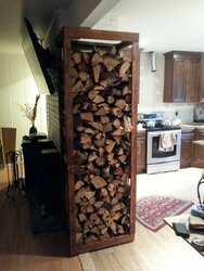 indoor wood rack