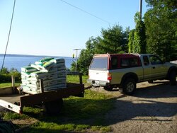 How do you unload and store your wood pellets?