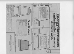 1983 Energy Harvester stove specs