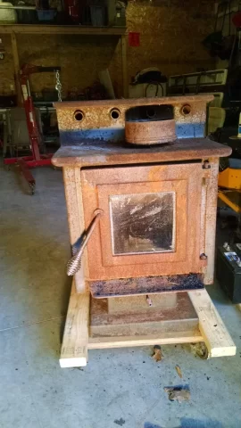 [Hearth.com] Worth repairing? FREE England Works Stove