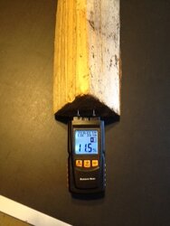 Moisture content in fire wood