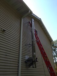 Spacing exterior chimney pipe off wall ideas?