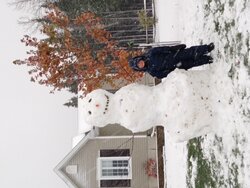 First snowman of the year