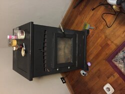 running pellet stove what should humidity be?