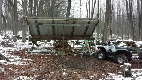 [Hearth.com] Finished my woodshed..recycled deck