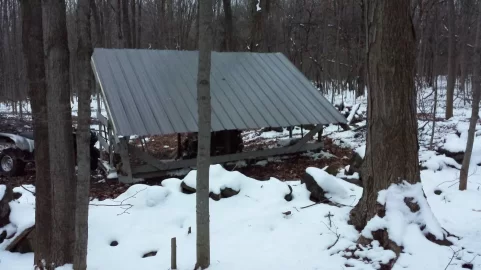 [Hearth.com] Finished my woodshed..recycled deck