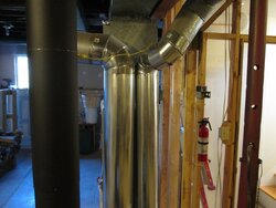What temps should I expect in double wall flue pipe....