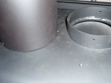 [Hearth.com] 30NC- Proper way to attach double wall pipe to stove outlet?