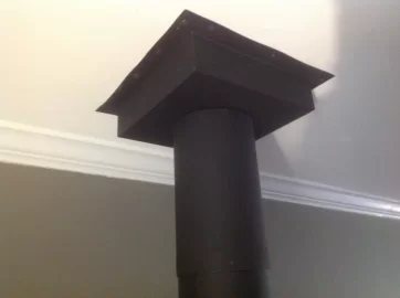 [Hearth.com] 30NC- Proper way to attach double wall pipe to stove outlet?