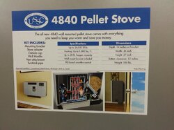 Wall Mounted Pellet Stove