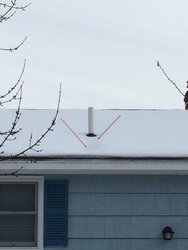 Roof vent pipe premature snow melting issue - how to fix?