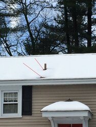 Roof vent pipe premature snow melting issue - how to fix?