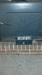 Back up and running OLD Pioneer Stove using a 8" liner
