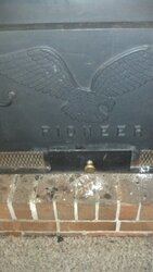 Back up and running OLD Pioneer Stove using a 8" liner