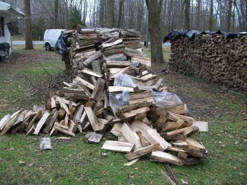 [Hearth.com] Woodpile fell again. Thoughts?