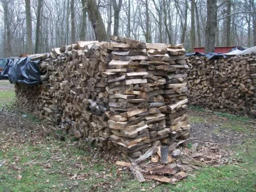 [Hearth.com] Woodpile fell again. Thoughts?