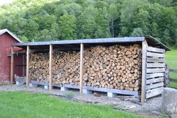 Wood shed foundation