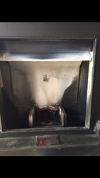 Pellet Stove and White Residue