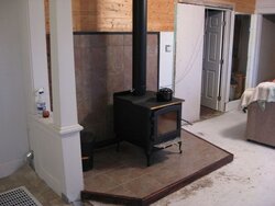 Hearth Build / Stove Install with Pics