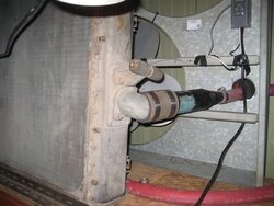 What about using an old air conditioner for heater and overheat loop.
