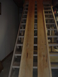 tips/tricks for moving 550# wood furnace down old farm house stairs?