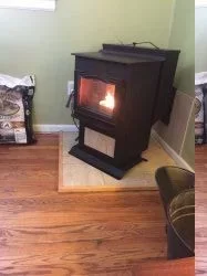 [Hearth.com] Hi temp silicone as adhesive for harman trim tile.