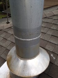 Simpson Dura-Vent Galvanized pipe - Rusting from the inside - See Pics
