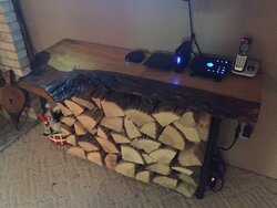 Live Edge Wood Rack Table - Long Weekend Project
