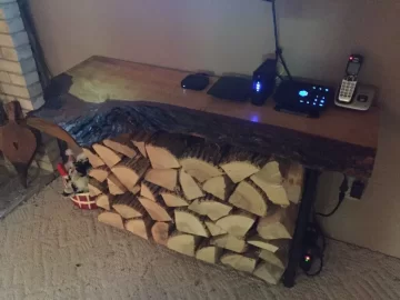 [Hearth.com] Live Edge Wood Rack Table - Long Weekend Project