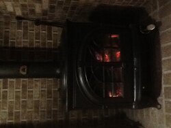 Photos of Pellet stoves at "full burn"