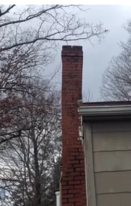 [Hearth.com] 1949, one brick thick, wobbly chimney