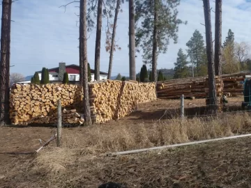 [Hearth.com] Logging truck load delivered yesterday