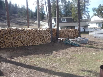 [Hearth.com] Logging truck load delivered yesterday