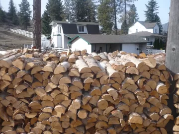 [Hearth.com] Logging truck load delivered yesterday