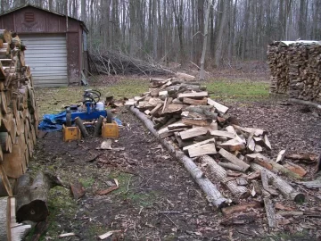 [Hearth.com] Got started splitting today...