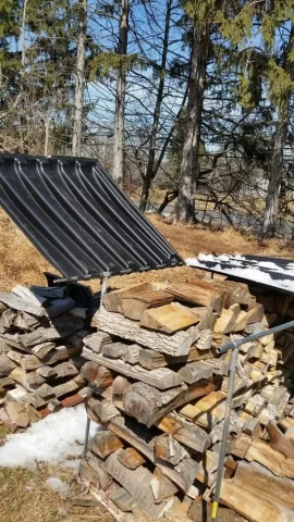 [Hearth.com] Product idea for covering cords of wood.