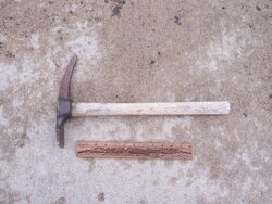Ponderosa Pine bark chipping tool