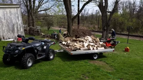 [Hearth.com] nice day to split and stack