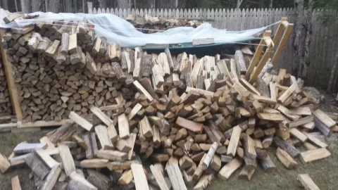 [Hearth.com] Unscheduled wood stacking.