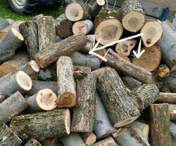 What percentage of your wood is split vs. whole logs?