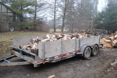 [Hearth.com] How much wood in 5x7 dump trailer?